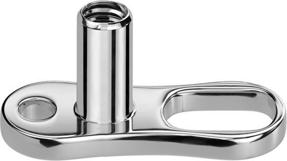 Star Piercing Dermal Anchor Anker kleinem und grossem Loch (ohne Messing, Titan G23)
