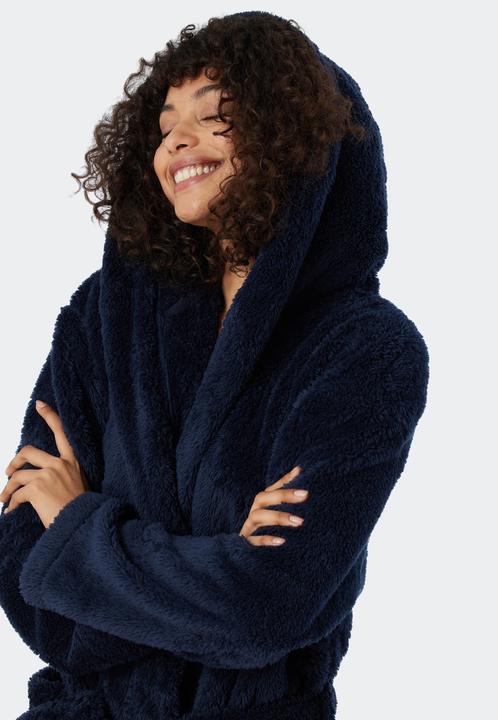 Produktbild Schiesser Teddy Fleece Morgenmantel / Bademantel (S)
