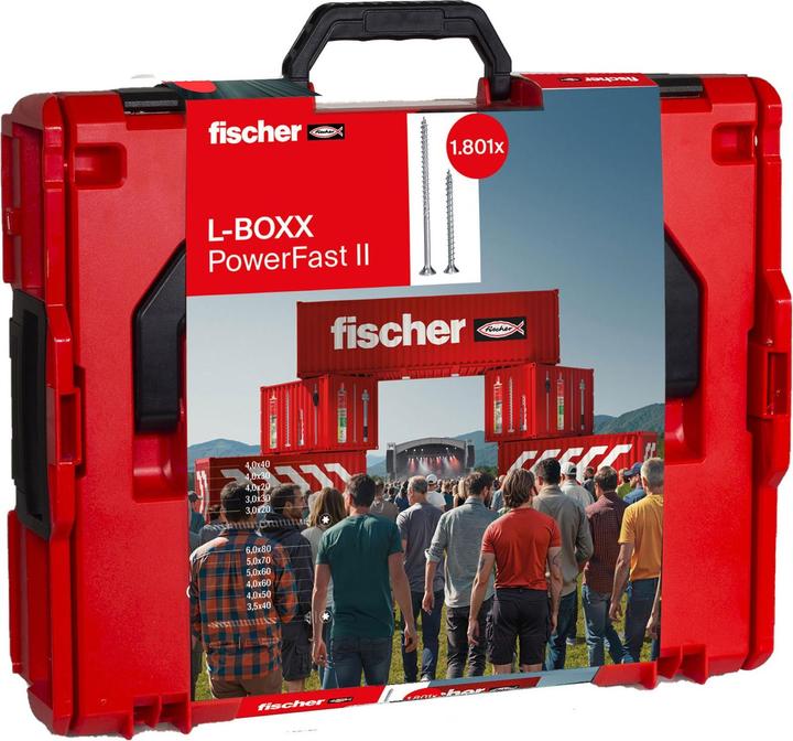 Actual product image Fischer Action Power Fast II L-Boxx 102 (1801 Screws per piece)
