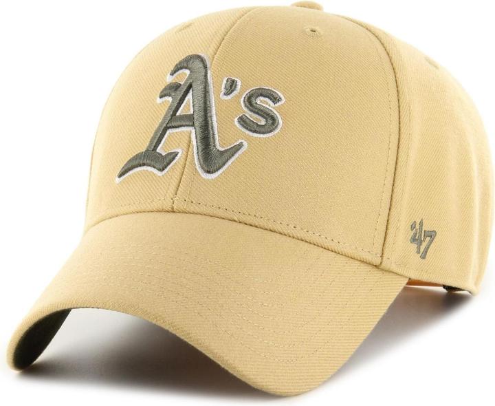 Actual product image 47 Brand Snapback Cap - World Series Oakland Athletics Tan (One size)