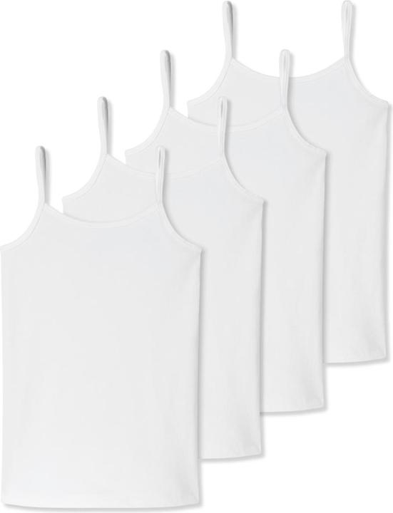 Immagine prodotto Schiesser 4 confezioni di top spaghetti in cotone organico 95/5 per ragazze adolescenti (164)