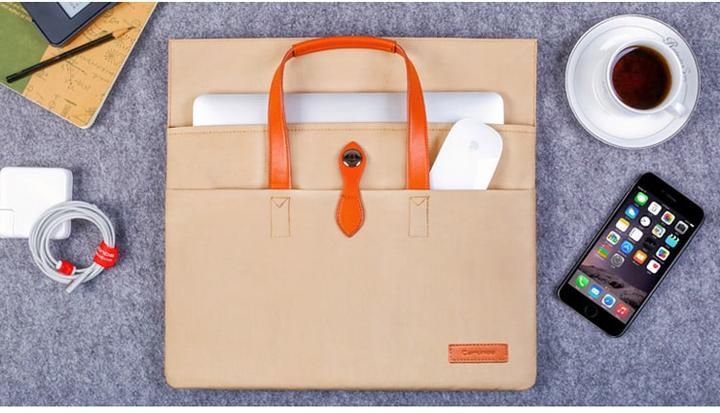Actual product image Cartinoe Laptop / Macbook handbag 13 inch brown