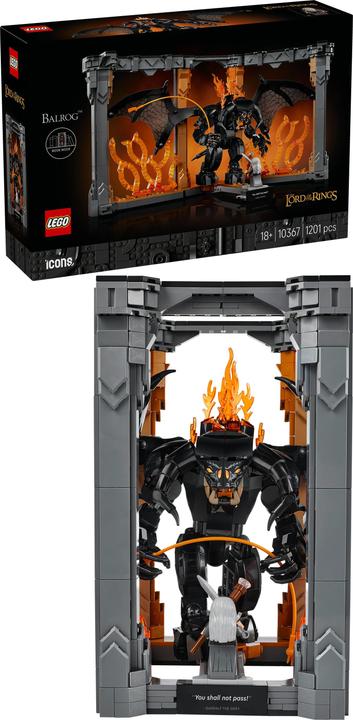 Actual product image LEGO The Lord of the Rings: Balrog™ bookend (10367, LEGO Lord of the Rings)