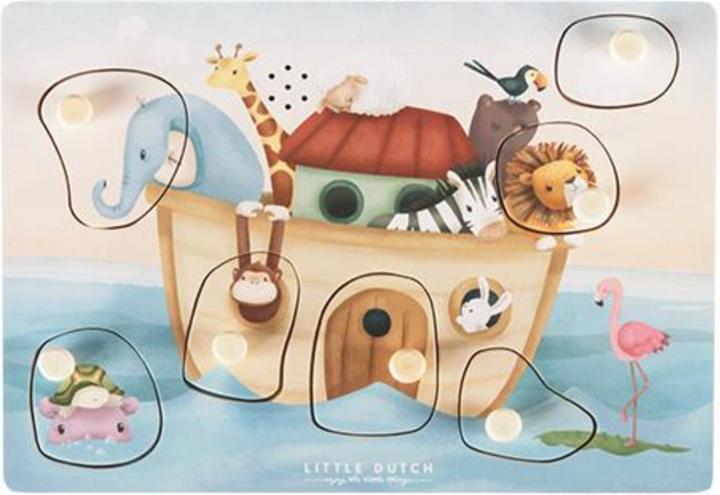 Actual product image Little Dutch Sound gripping puzzle Noah's Ark (7 pieces)