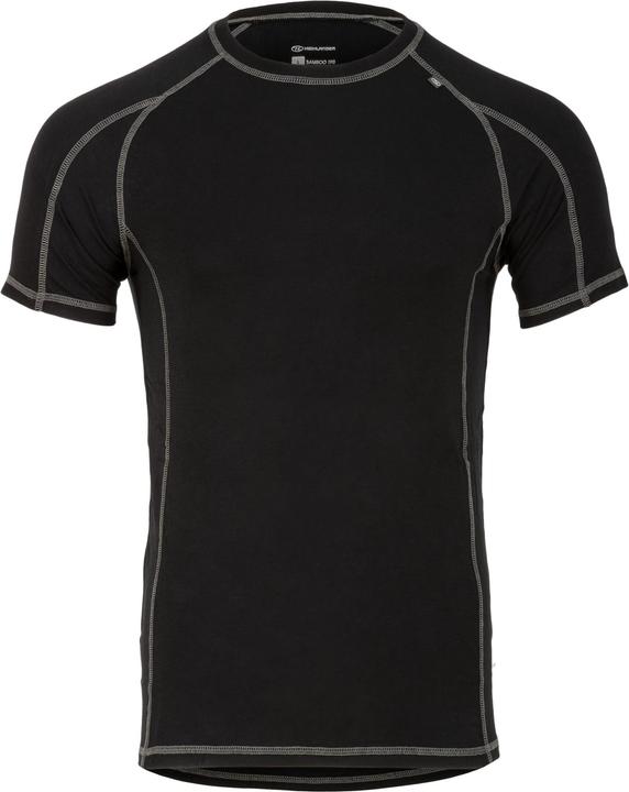 Actual product image Highlander Bamboo 190 Mens S/S Top Black Xxl (XXL)