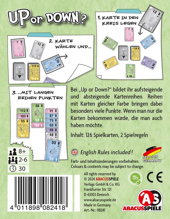 Image du produit Abacus Haut ou bas (Allemand)