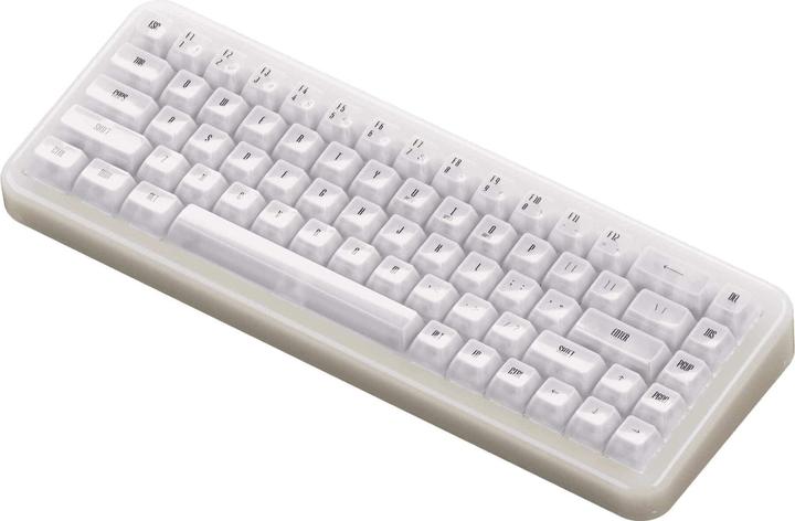 Actual product image Akko YU01 White Jade Gaming-Tastatur, RGB - 65%, V3 Piano Pro Switches (ISO) (US, Cable, Wireless)