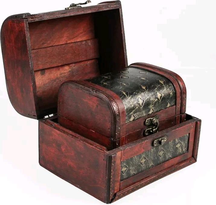 Actual product image Schwäbische Albumfabrik Wooden treasure chest set.39073