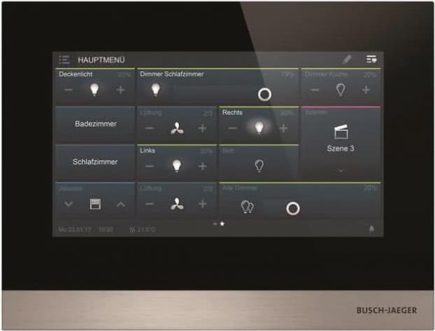 Produktbild Busch-Jaeger Touch-Bedienelement H8236-4B-03 IP touch 7 LAN/WLAN