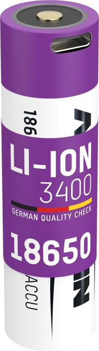 Immagine prodotto Ansmann Batteria agli ioni di litio 18650 (1 pz., 18650, 3400 mAh)
