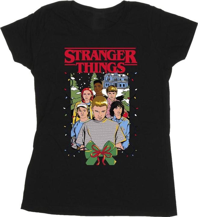 Netflix Stranger Things Christmas Poster TShirt (M)