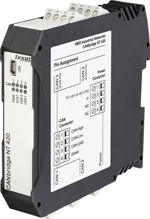 Produktbild Ixxat CANbridge NT420 Canbridge 9 V/DC, 12 V/DC, 24 V/DC, 36 V/DC