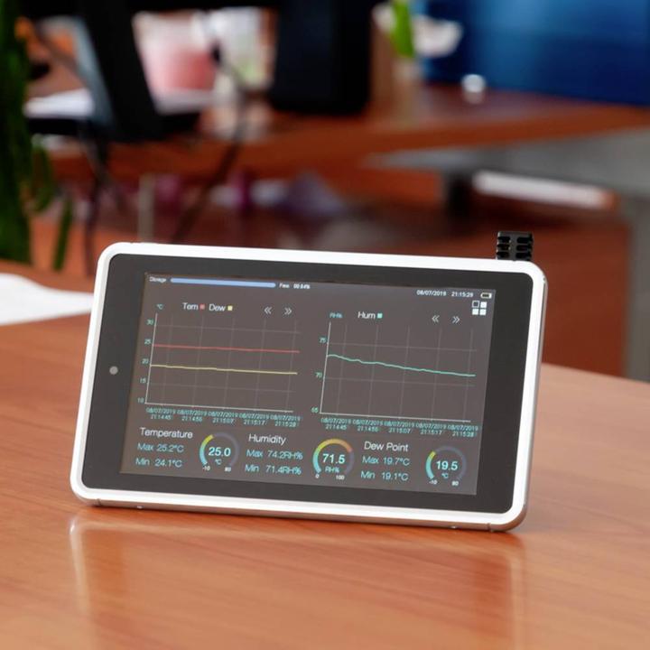 Produktbild PCE Instruments Datenlogger für Temperatur rel. Feuchte mit Bluetooth Interface und Touchscreen (Messgerätkoffer)