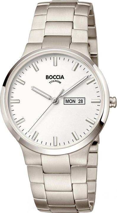 Boccia 3649-01 Herrenuhr Titanium 39mm 5ATM (Analoguhr, 39 mm)