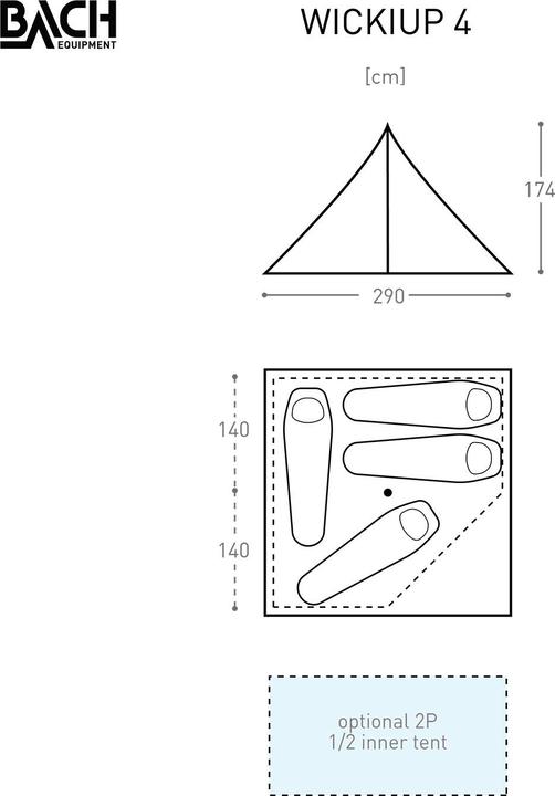 Produktbild Bach Wickiup 4 (2.60 kg, 4 Personen)