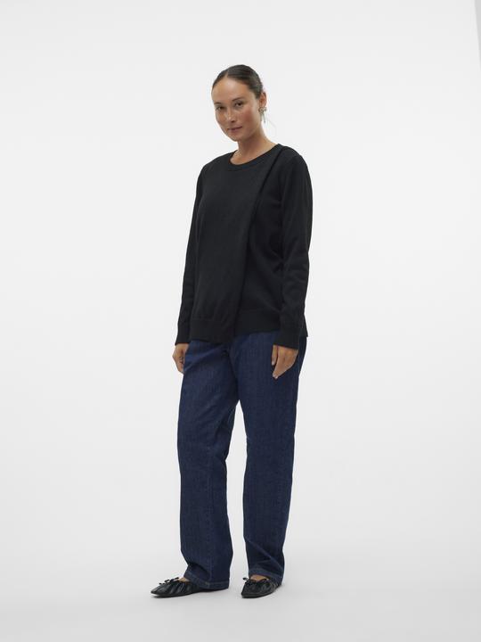 Immagine prodotto Mamalicious Scollo rotondo Polsini a coste Pullover Top in maglia (L)