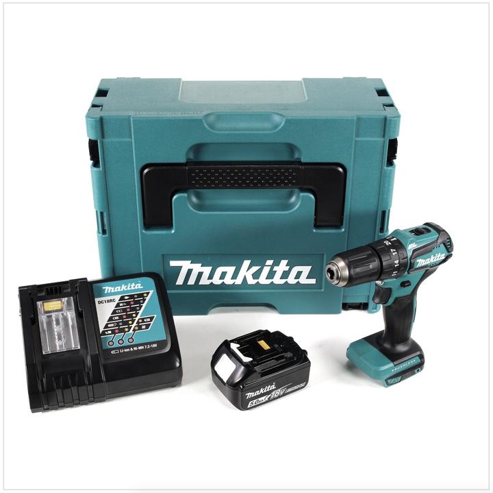 Actual product image Makita DHP 483 RT1J Battery impact drill 18V 40Nm in Makpac + 1x 5,0 Ah battery +charger (Rechargeable battery operated)