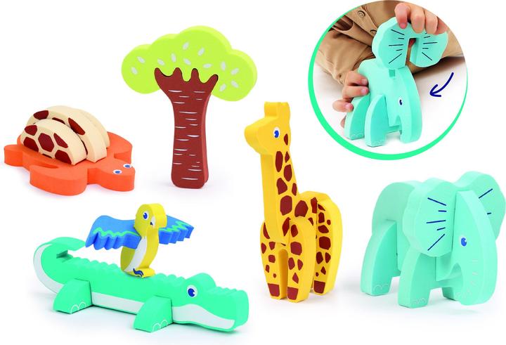 Image du produit LUDI 3D Foam Puzzle Game - (LU30084) (18 pièces)