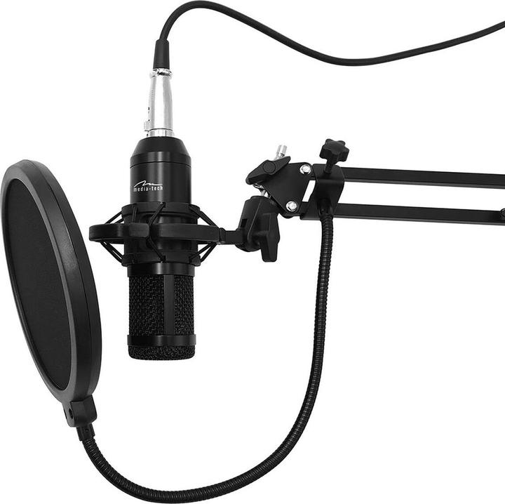 Immagine prodotto Media-Tech MICROFONO DA STUDIO E STREAMING - Set di microfoni a condensatore professionali (tutti neri) per