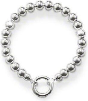 Hermex Massiv Armband versilbert - 19cm Silbrig (19 cm, Versilberter Metalllegierung)