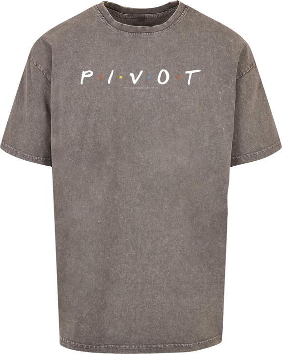 Actual product image Absolute Cult Friends - Pivot Logo Acid Washed Oversize Tee - 115221 (XS)