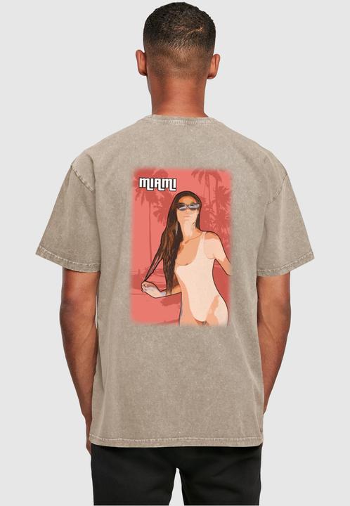 Actual product image Merchcode Grand Miami Acid Washed Heavy Oversize Tee - 116977 (L)