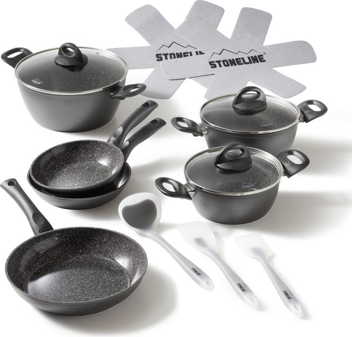 Immagine prodotto Stoneline Set di pentole (Set di pentole e padelle da cucina, Alluminio)