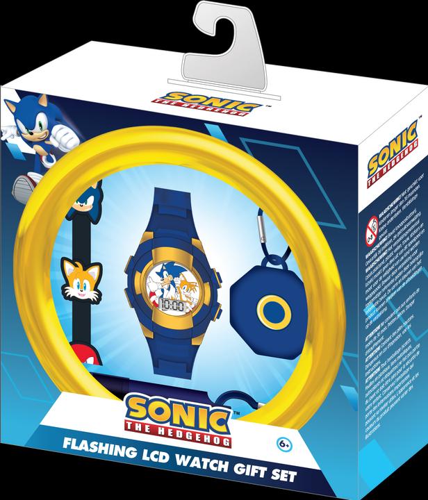 Produktbild Accutime Armbanduhr Set Sonic mit Accessoires, Kinder LCD-Uhr mit digitaler Anzeige, blinkende LEDs (Digitaluhr)