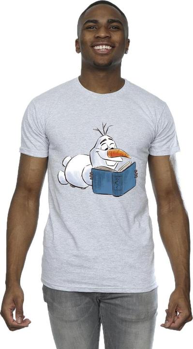 Immagine prodotto Disney Frozen Olaf Reading Maglietta Uomo (4XL)