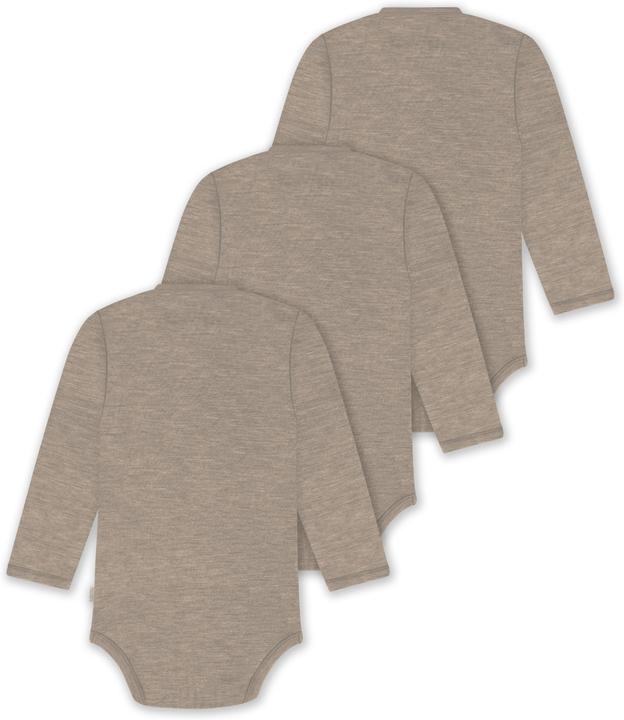 Image du produit Normani Lot de 3 Body Mérinos manches longues pour bébé 0-24 mois - 9349 (68)