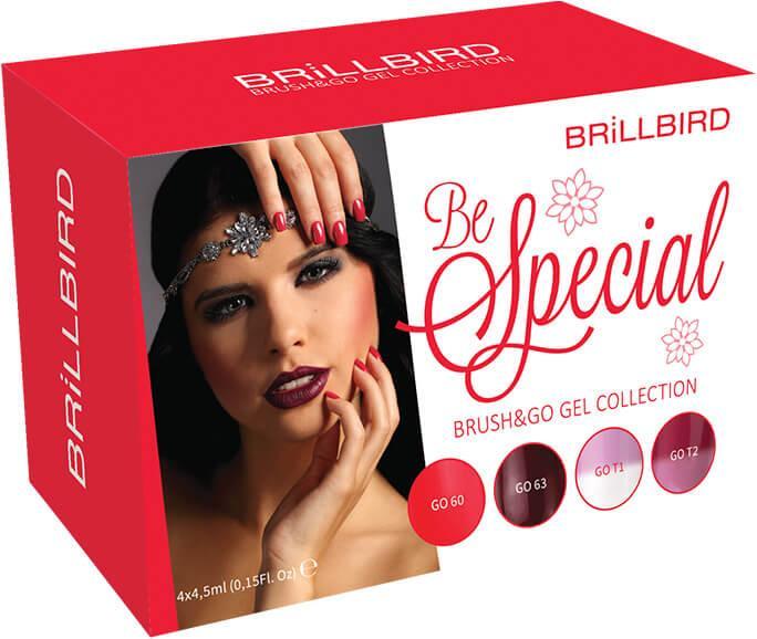 BrillBird Be Special Brush&Go Farbegel Set (UV-Gel Lack)