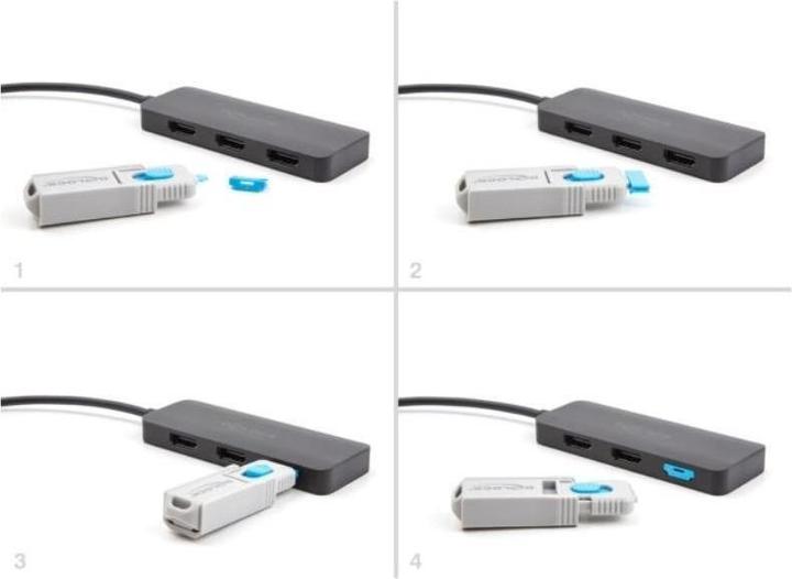 Image du produit Delock 10 Bloqueur de port pour HDMI femelle
