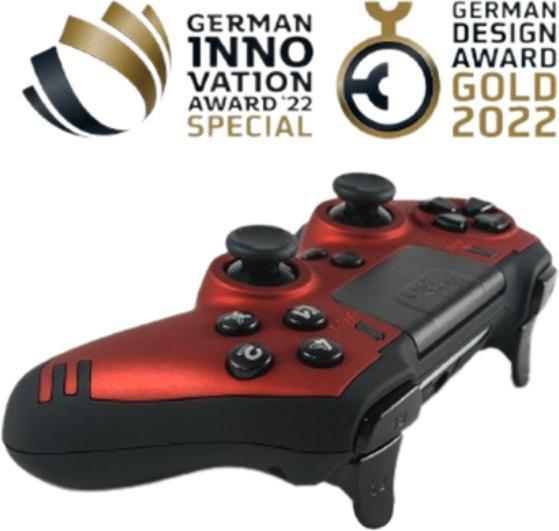 Actual product image Steelplay Slim Pack Wireless Controller Ruby Red Multi (PS4, PC)