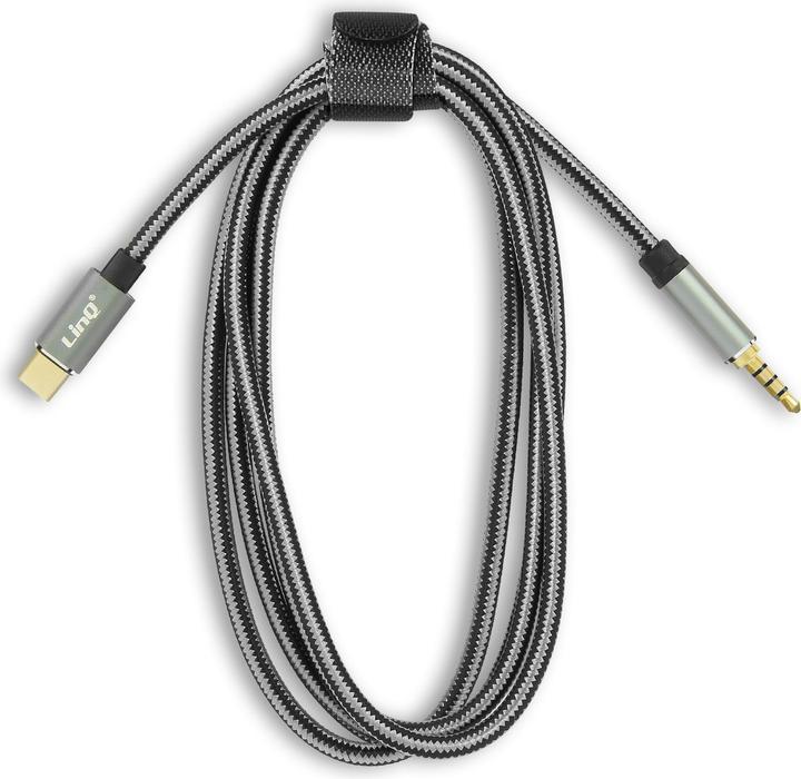 Image du produit LinQ Câble USB-C / prise jack 4 pôles (1.50 m, Jack 3,5 mm (AUX))