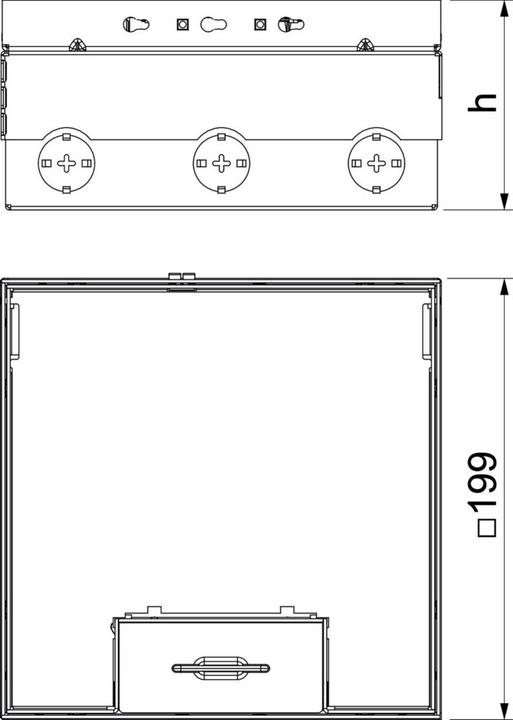Immagine prodotto OBO Bettermann OBO UDHOME4 2V MT V serbatoio a pavimento completo di presa di corrente VDE a 3 ganci