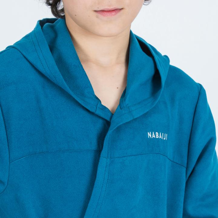Produktbild Nabaiji Bademantel Kinder Mikrofaser kompakt - dunkelblau