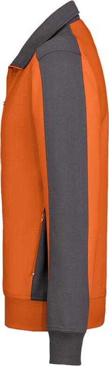 Actual product image Hakro Sweat Jacket Contrast Perf orange/anthracite Gr.4XL (4XL)