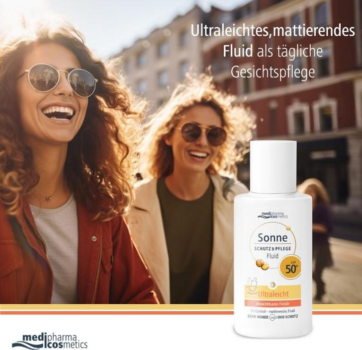 Actual product image Dr. Theiss SUN SCHU+PFL FLUI LSF50+ (Suntan cream, SPF 50+, 50 ml)