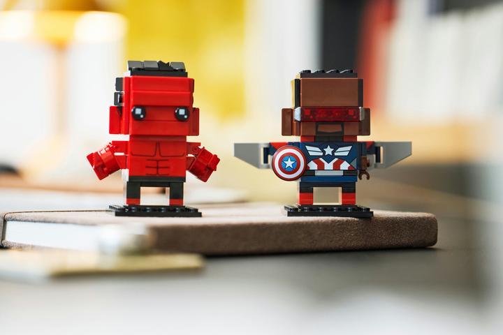 Produktbild LEGO BrickHeadz Super Heroes Captain America & Red Hulk (40668, LEGO Brickheadz)