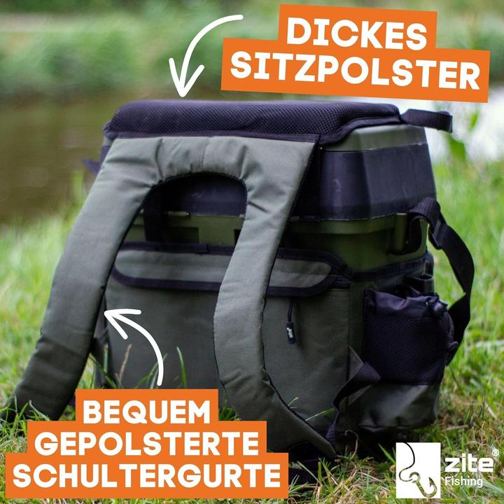 Actual product image Zite Multifunctional fishing tackle backpack