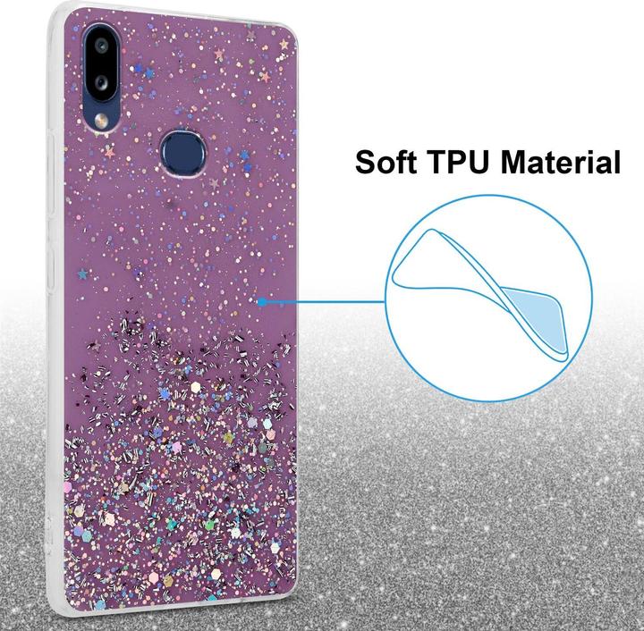 Produktbild Cadorabo TPU Cover funkelnder Glitter (Samsung Galaxy A10s, Samsung Galaxy M01s)