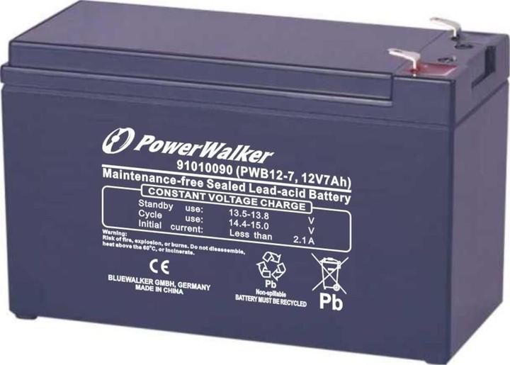 Actual product image Powerwalker PWB12-7 12V 7Ah lead gel battery battery for UPS -Z-