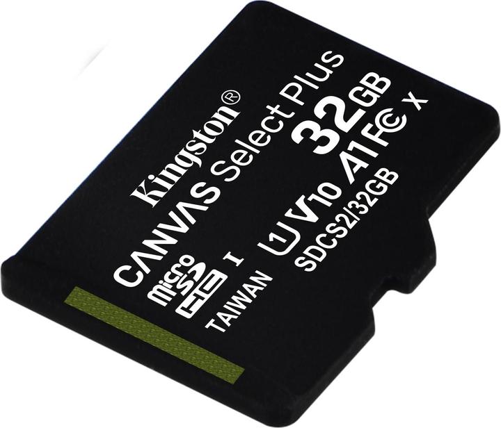 Produktbild Kingston Canvas Select Plus microSD 32GB Multi-Pack of 2 (32 GB, microSDHC, U1, UHS-I)