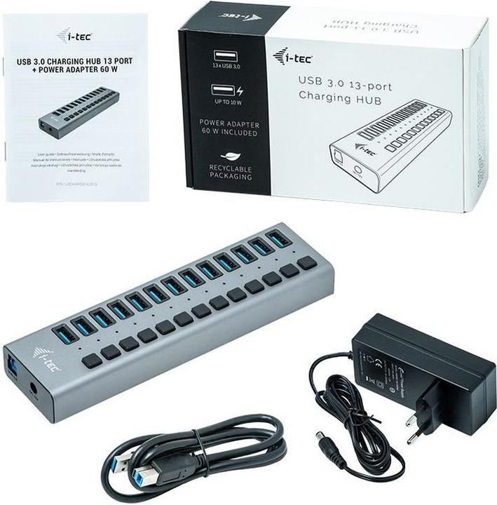 Actual product image i-tec U3CHARGEHUB13 (USB-B, 13 Ports)