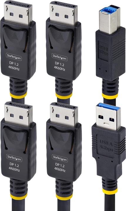 Actual product image StarTech DDU1226-KVM-CABLE 1.8M DUAL-DP/USB KVM CABLE NMS NS CABL