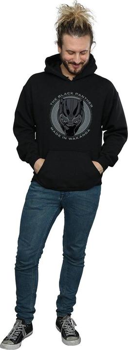 Immagine prodotto Black Made In Wakanda Felpa con Cappuccio Uomo (3XL)