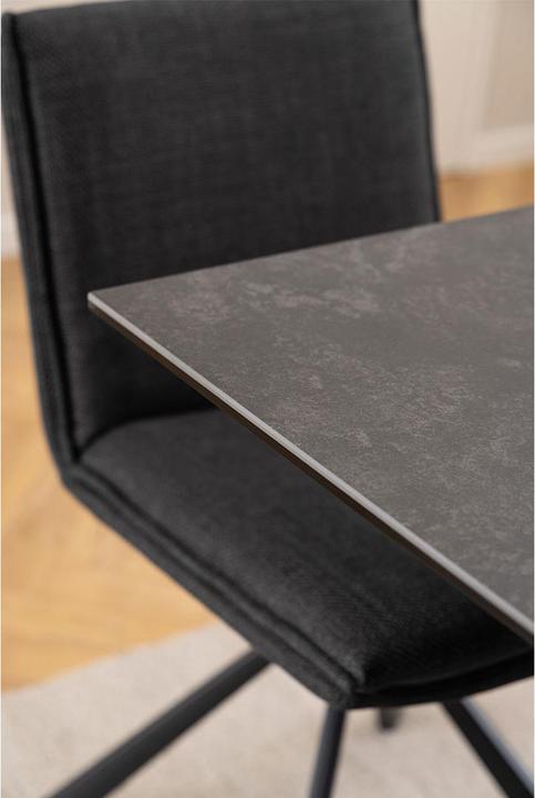 Produktbild AC Design Heaven Esstisch rostbraun Lemco raue Keramik