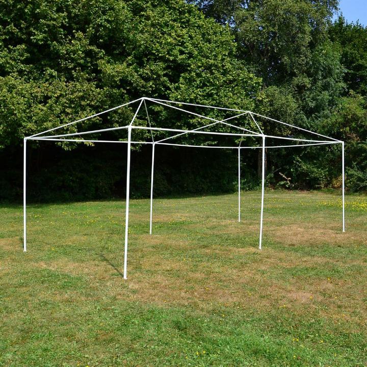 Produktbild VCM Pavillon Partyzelt grün 3x6m PE 110g/m² Gartenzelt Festzelt Eventzelt Marktzelt (600 cm, 300 cm)