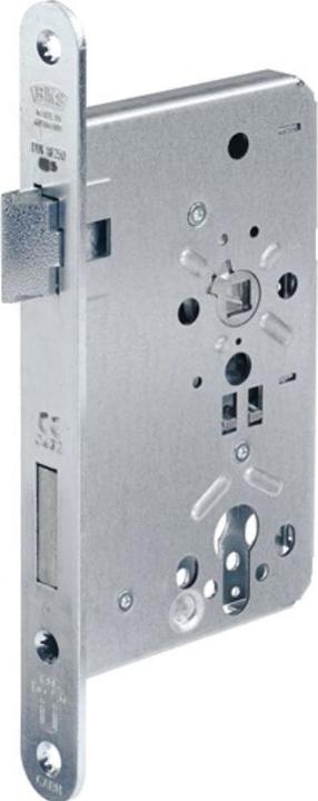 BKS Feuerschutztürschloss B-1206 24/65/72/9 mm DIN links 24 mm abgerundet silber