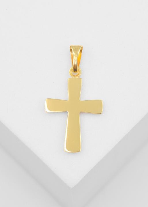 Image du produit Muau Pendant cross yellow gold 750, 23x13mm (Or jaune 750/18K)